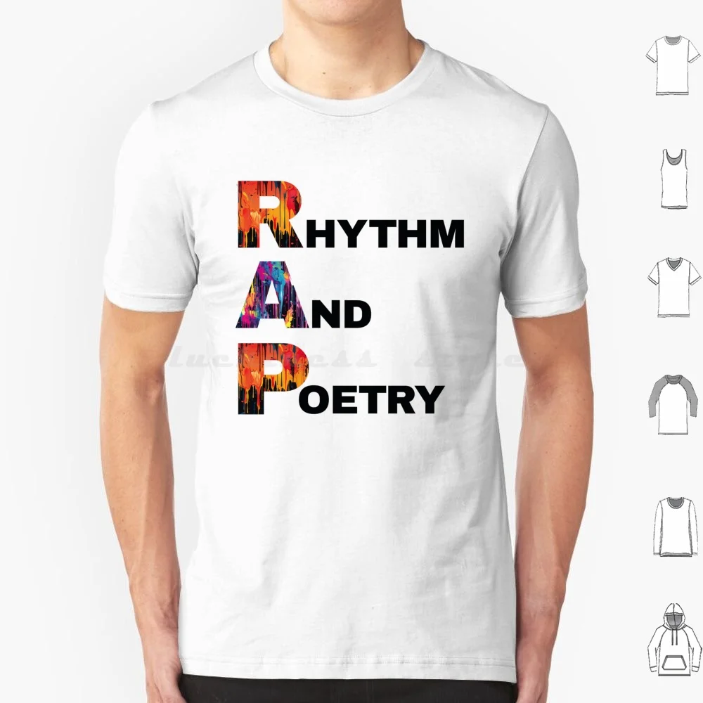 Rhythm And Poetry Vs2 T Shirt Men Women Kids 6xl Rap Hip Hop Music Urban Culture Lyrical Flow Street Art Graffiti Microphone