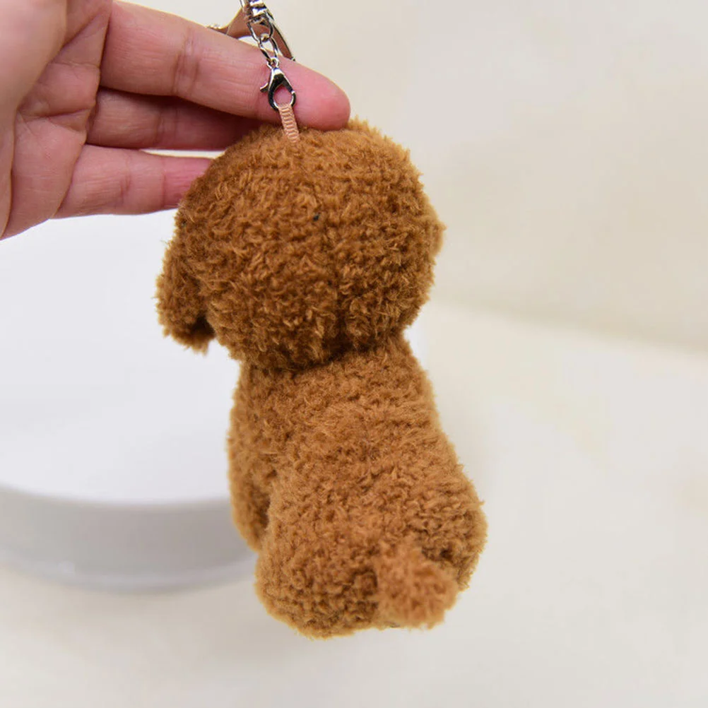 2 Pcs Cartoon Dog Keychain Lovely Stuffed Plush Puppy Kawaii Small Gifts Valentine's Day Christmas Birthday Party Favor Novel