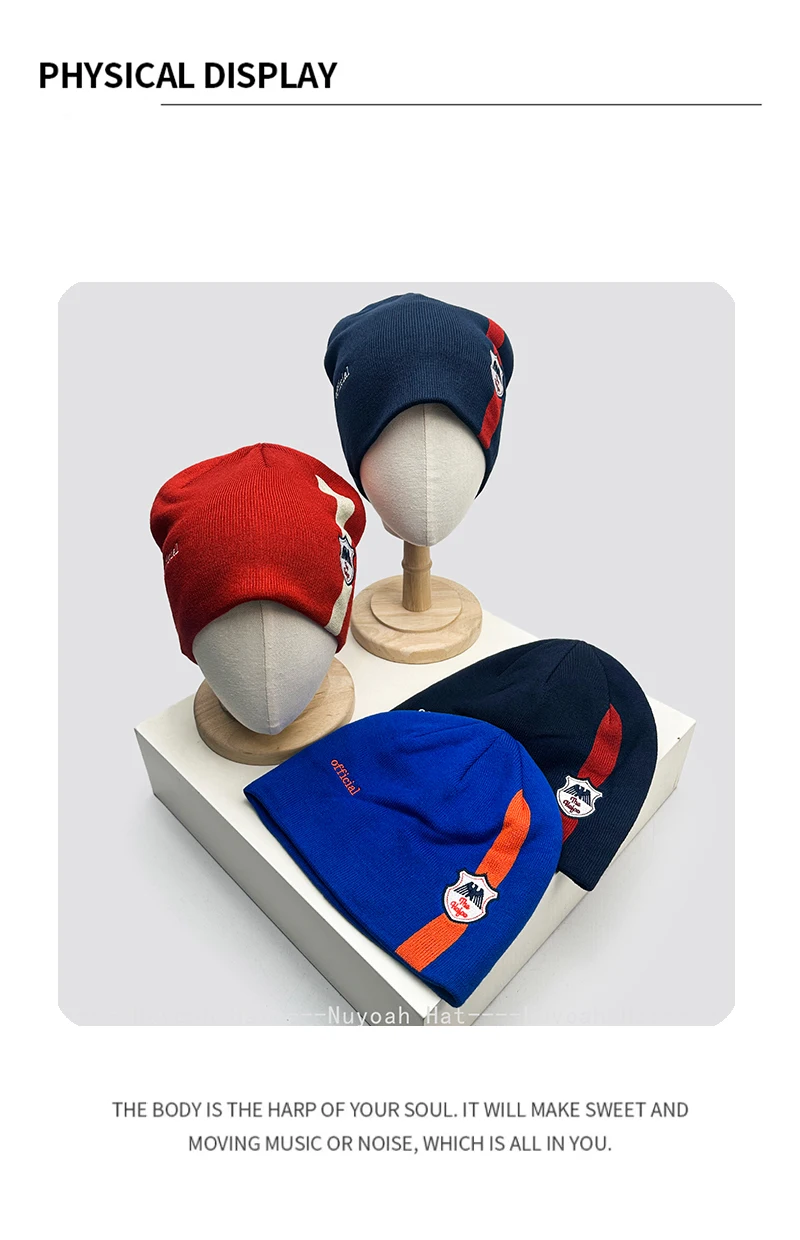 Neue Herren- und Damen-Nischenmützen mit Stickerei, warm, vielseitig, farblich abgesetzt, Retro-Mode, Street-Style – Detail 4