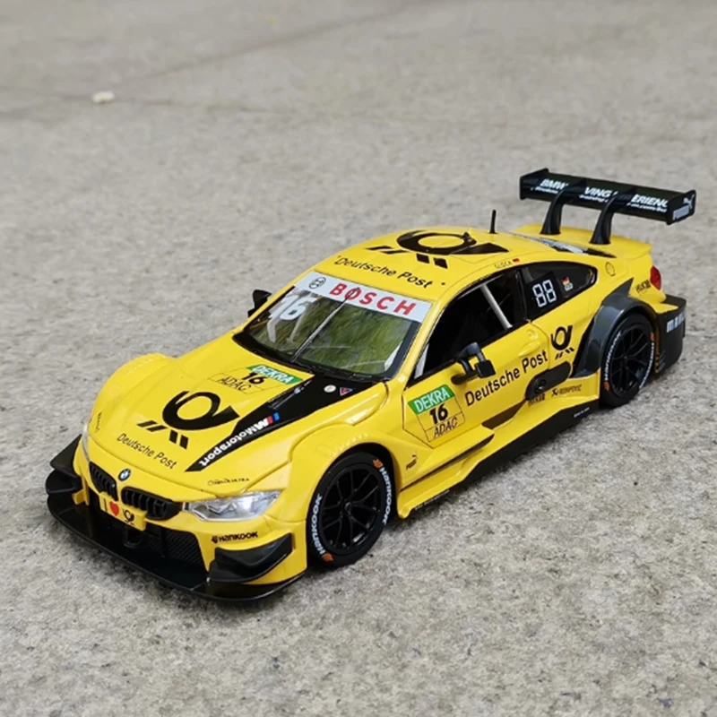 

Оригинальный масштаб 1:24 M4 DTM сплав моделирование Мотал модель автомобиля статическая коллекция Decoratede праздничные подарки игрушки сувенирный подарок