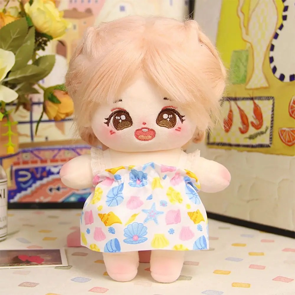 20CM Doll Sling Dress Doll Accessories Replacement Outfit Mini Princess Dress Photo Props Playing House Miniature Slip Dress