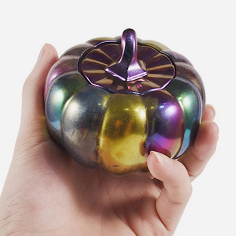 

Pumpkin Jar Silicone Storage Container with Lid Halloween Decor Crystal Resin Craft DIY Round Candy Box Mold Pumpkin Box Casting