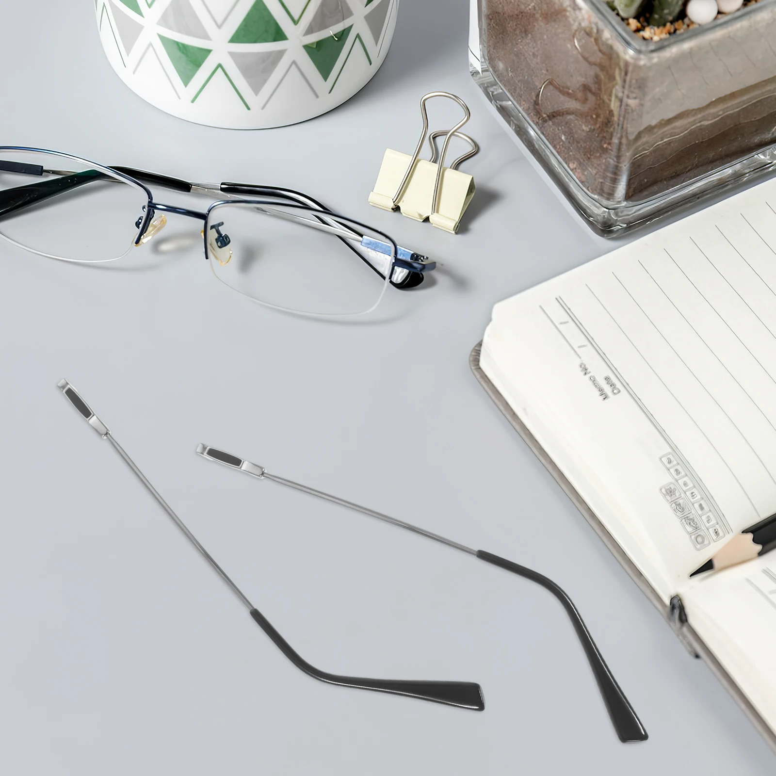 

Eyeglasses Memory Leg Accessories Silver Metal Replacement Parts for Glasses Sunglasses Arm Legs Repair Kit Temple