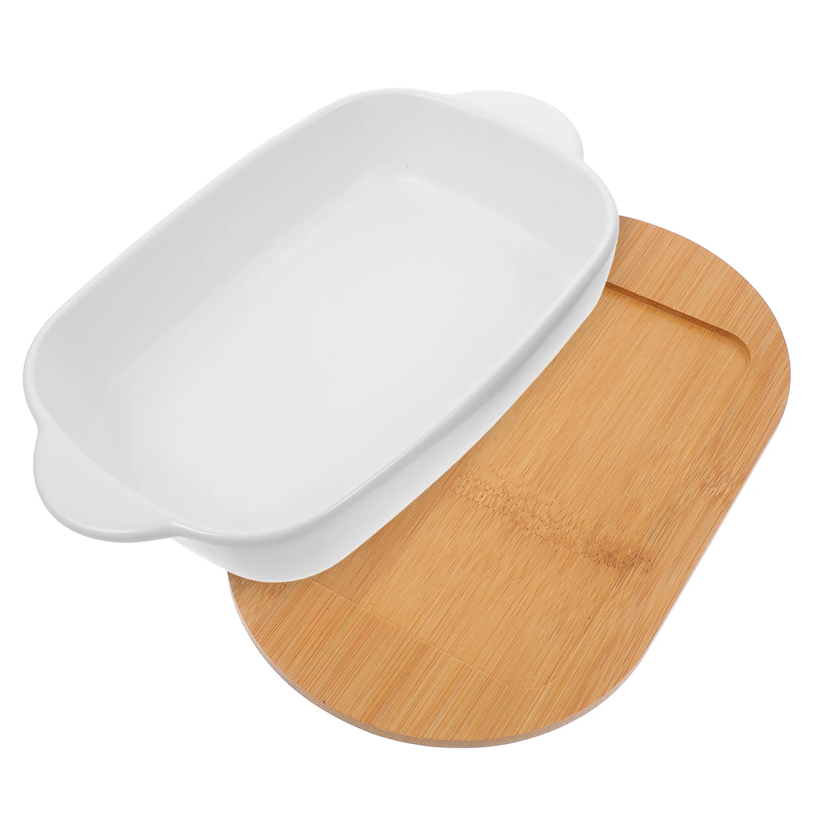 

Double Handle Baking Dish 10 Inch Ceramic Roasting Plate Oven Microwave Dishwasher Safe For Pizza Pasta Chicken Bread