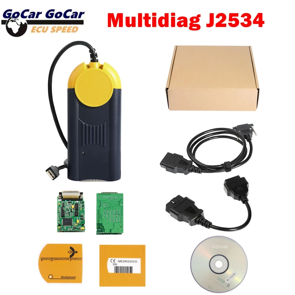 

2025 Multidiag J2534 V2018.3 High Quality Diagnostic tool Actia Multi-Diag Multi Diag Access j2534 interface OBD2 Device