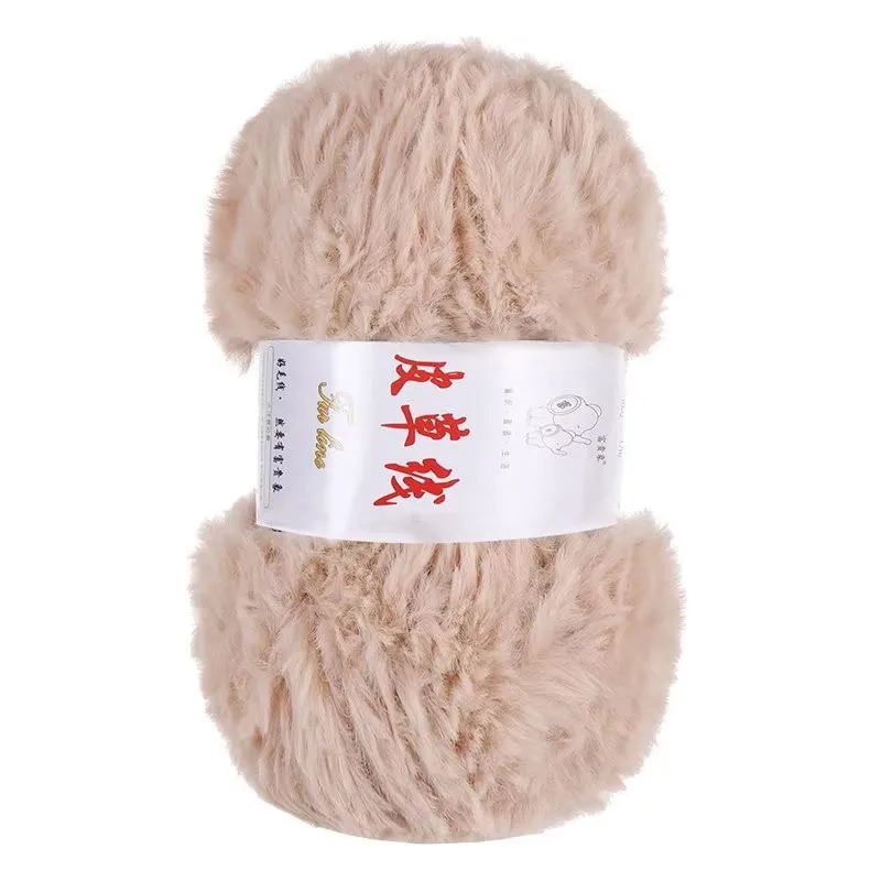 Imagem -05 - Super Chunky Fur Yarn Ball para Hand Knitting Scarf e Hat Pele de Pelúcia Grossa 100g Pcs