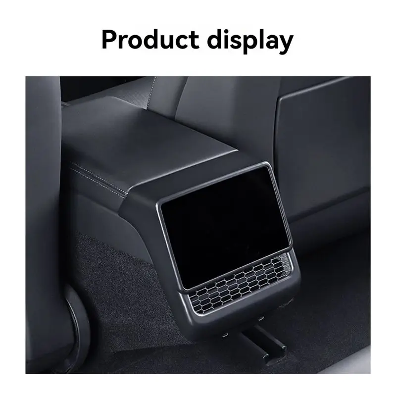 Ingenious-For Tesla Model 3/Y ABS Black Interior Accessories Rear Air Outlet Trim Protector Cover Model 3 Highland Decor Parts view 6