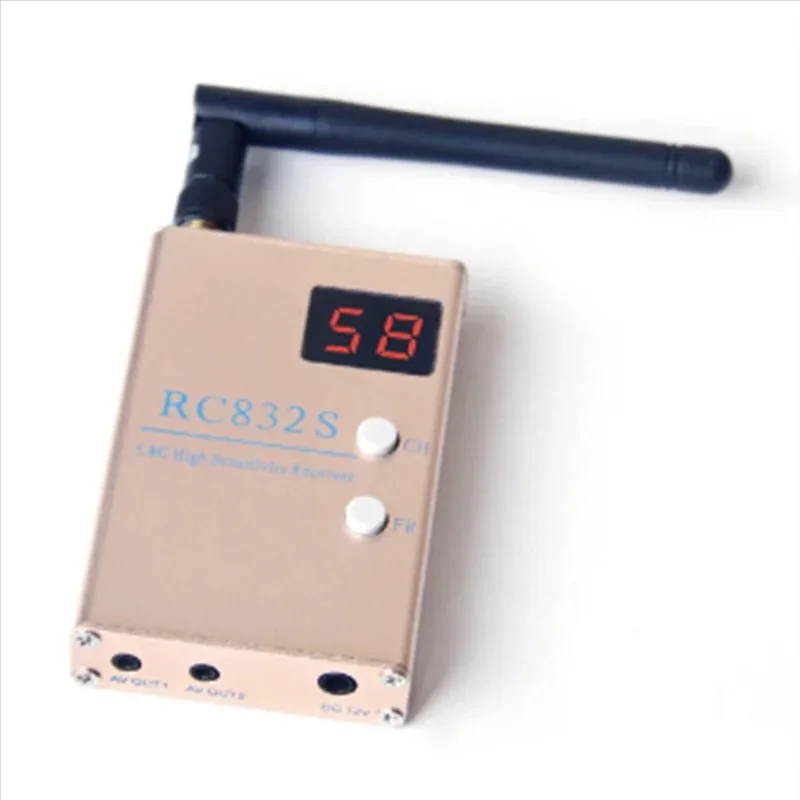 OvO Store 5.8G 48CH Image Transmission Receiver, Compatible with The Old RC832S Output FPV Aerial Photography Receiver