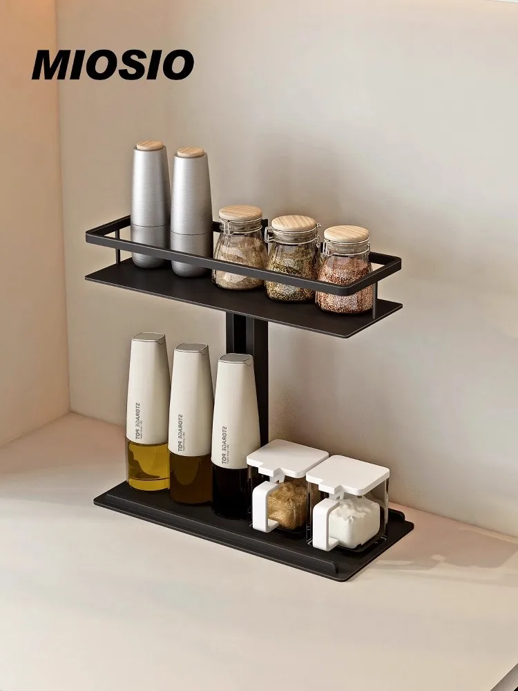 Modern Simplicity Home Use Kitchen Condiment Double layer Storage Rack Countertop Sorted Out Placement Water Cup Storage Rack