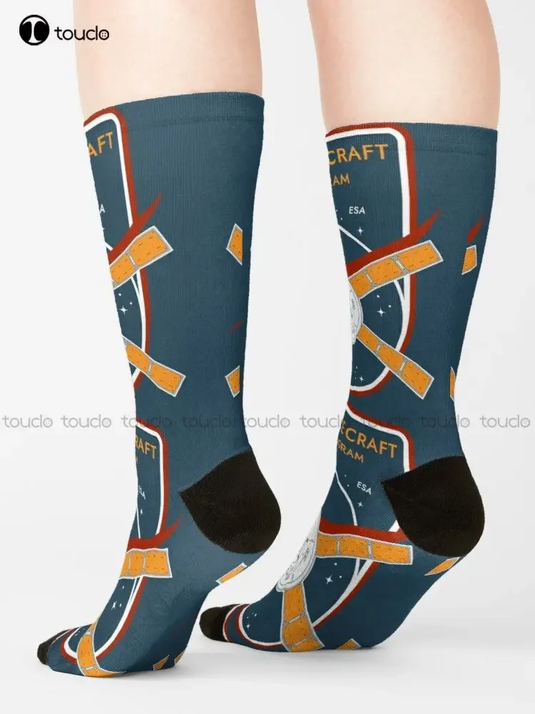 Orion Spacecraft. Artemis Program. Commemorative Badge Socks Athletic Socks Men 360° Digital Printing Custom Gift Streetwear