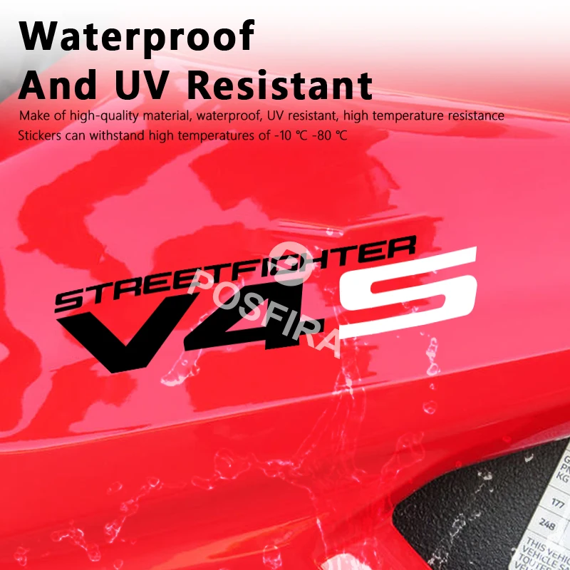 egatinas de motocicleta calcomanicas impermeables الفقرة دوكاتي ستريتفايتر V4S اكسسوارات ستريت فايتر V4 S 2020-2025 pegatina #6