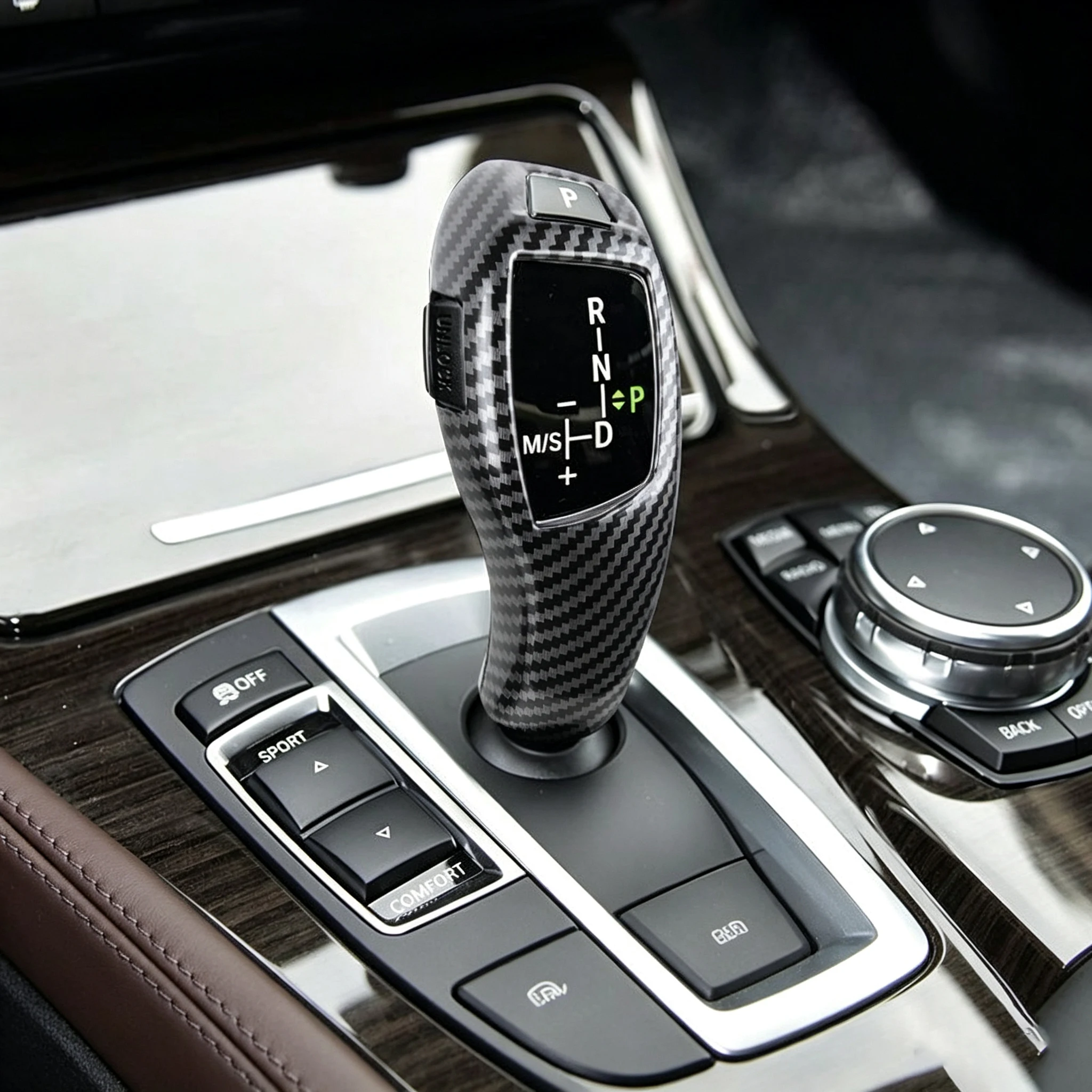 Car Accessories Shift Knob Cover Trim For BMW 1-6 Series F20 F21 F22 F23 F30 F31 F34 F35 F32 F33 F36 F10 F18 F07 F06 X3 X4 X5 X6