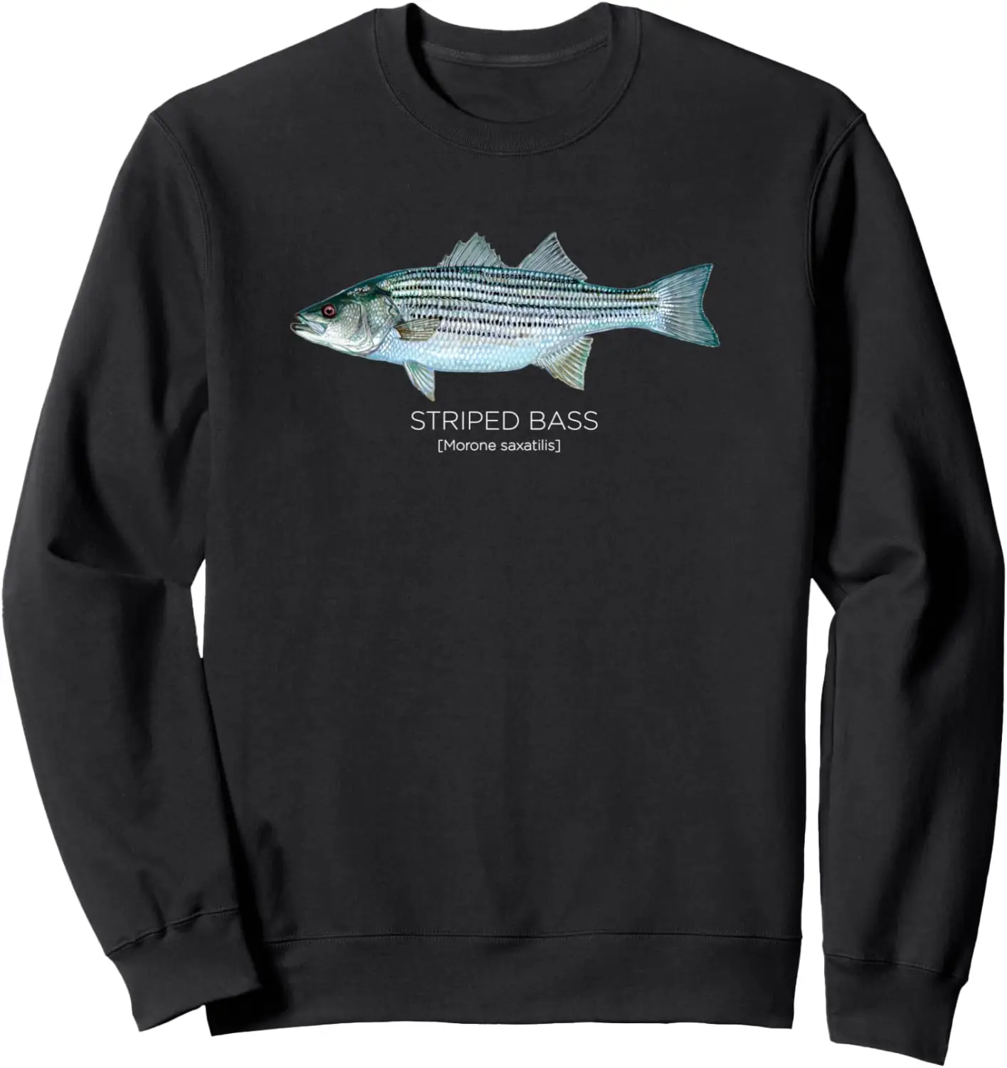 Scientific Striped Bass Fish gifts for fishermen Sweatshirt