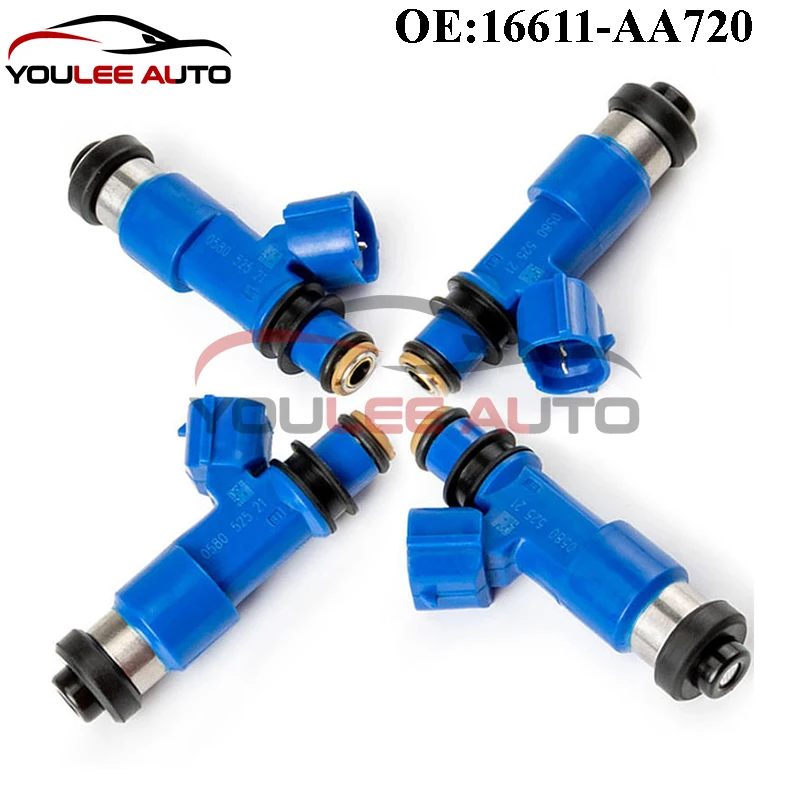 New 16611-AA720 16611AA720 Fuel Injector For Subaru Impreza Forester Outback Legacy WRX STI 2.5L Auto Parts