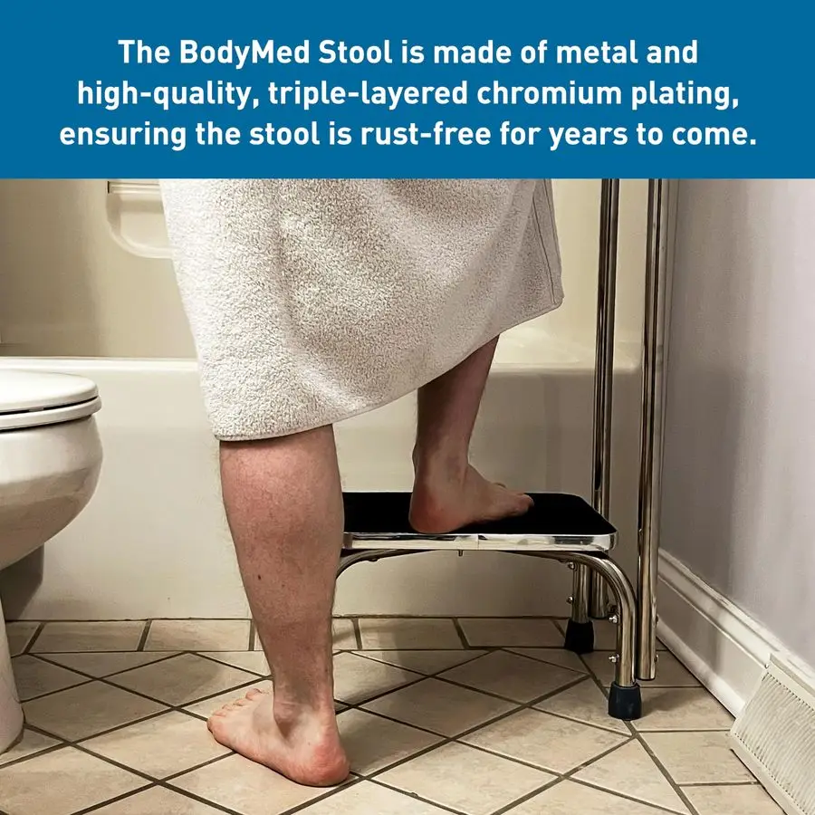 Escada de Apoio Pesada com Alça e Plataforma de Borracha Antiderrapante para Idosos e Adultos, Suporta até 300lbs, 9 polegadas. Step Up, 1