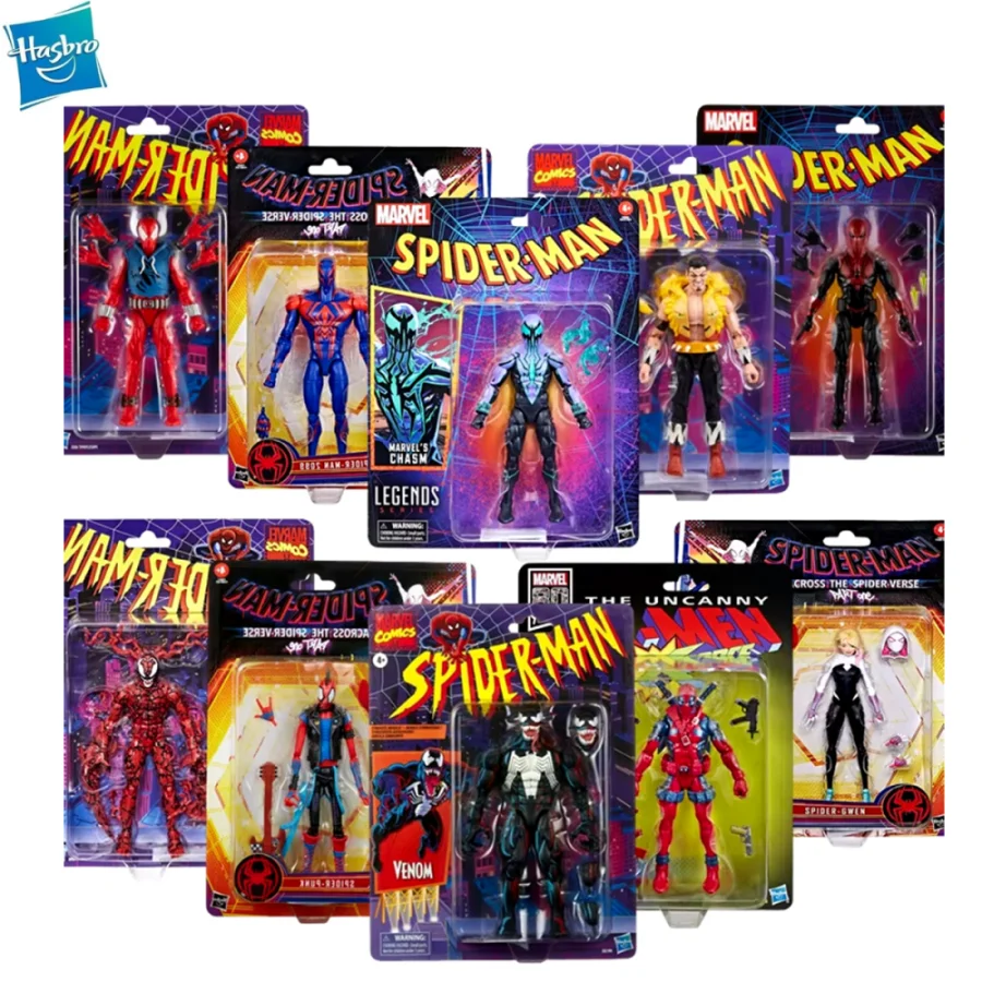 Hasbro  Spider Man Original Series Venom Chasm SPIDER PUNK Carnage Deadpool Gwen Kraven  Action Figure Model Toys Hobby Gift