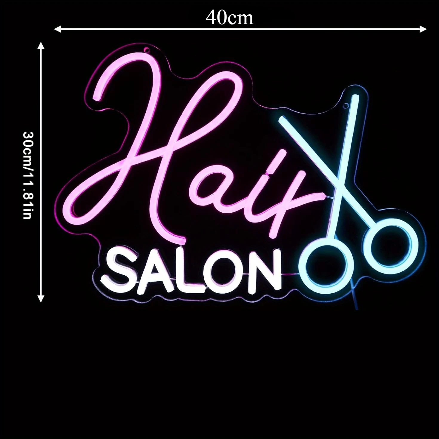 Insegna al neon per parrucchiere Luce al neon a LED dimmerabile per bellezza Barbiere Armadietto Barba Parrucchiere Decorazione da parete Parrucchiere Regalo