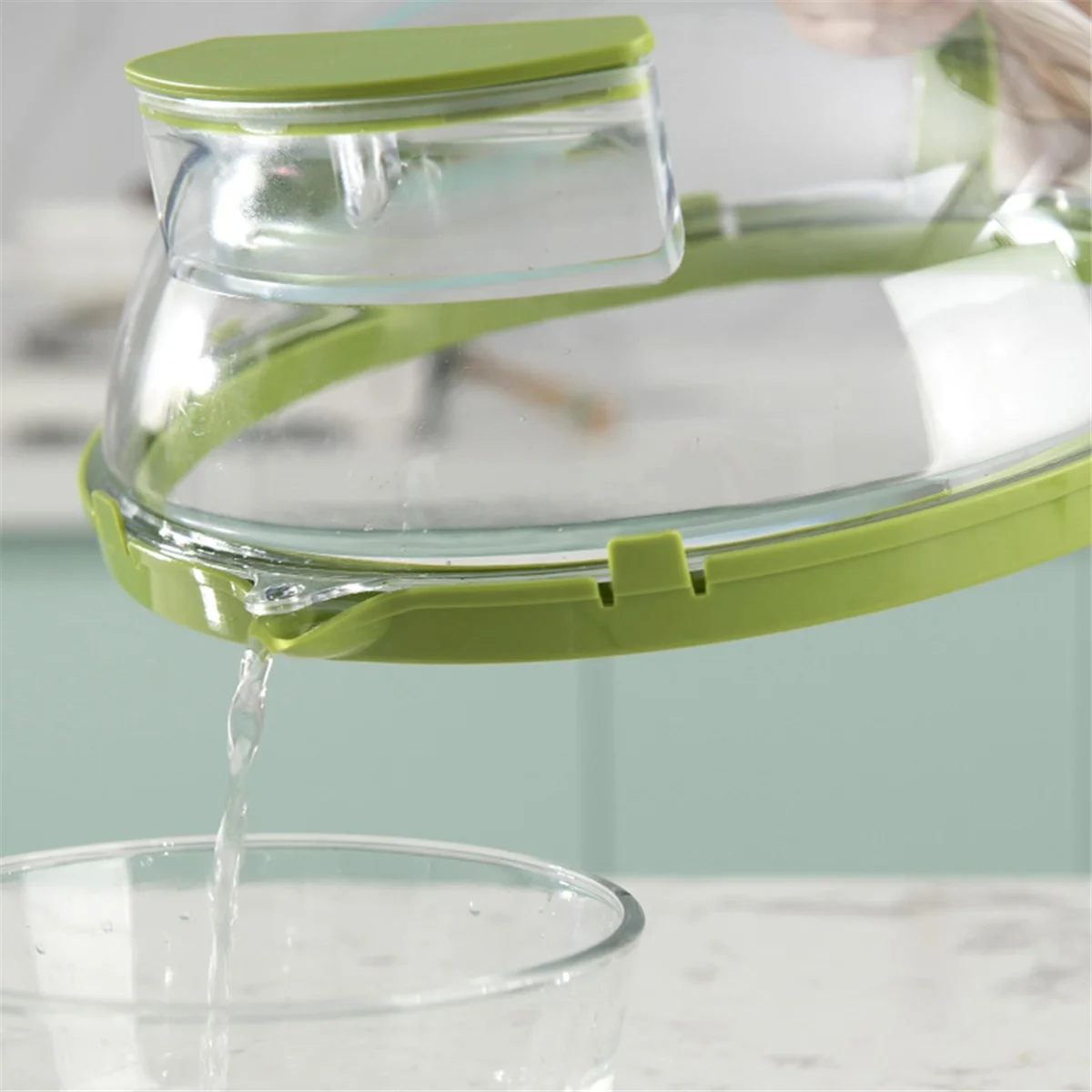 غطاء ميكروويف للأغذية غطاء رش الميكروويف الشفاف مع مقبض وصندوق تخزين المياه غطاء تسخين رذاذ الميكروويف