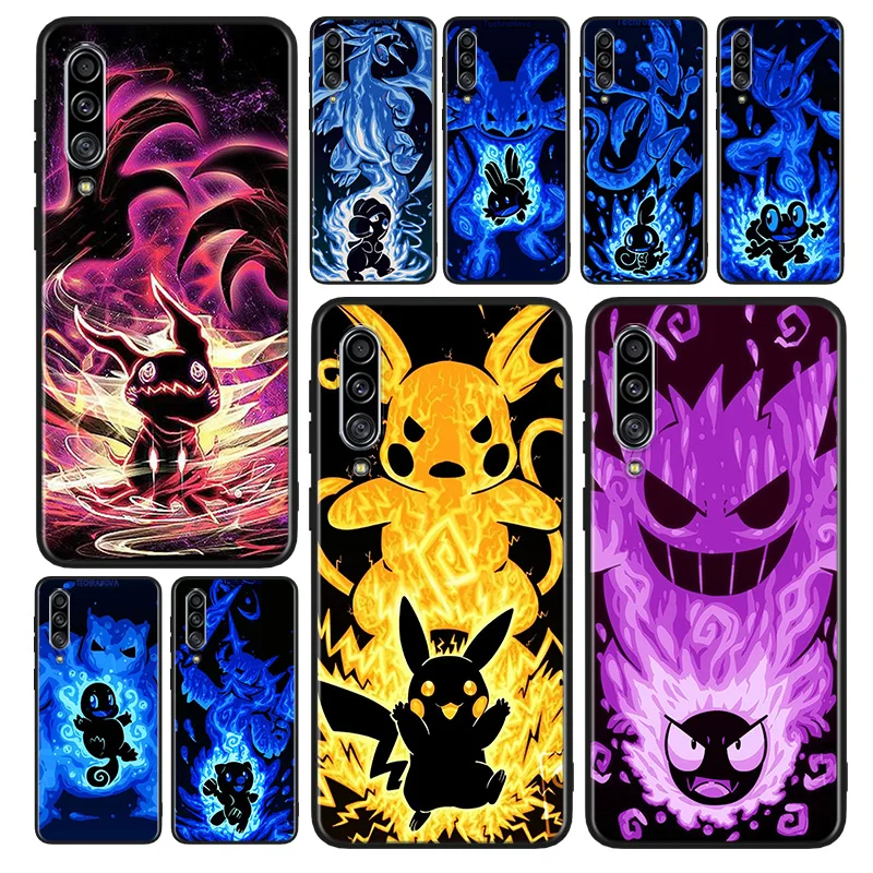 

Pokemon Pikachu Cool Phone Case For Samsung A90 A80 A70S A60 A50S A30S A40 A2 Core A20E A20S A30 A10S Black Cover