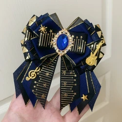 Lolita's Personalized and Fashionable Retro Bow Brooch Cosplay Set Uniform Shirt Accessories Handmade Jewelry High-end Gifts