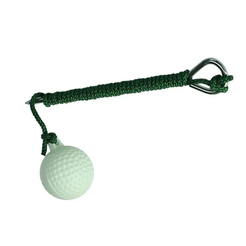 Golf Fly Swing Training Rope Ball Portable Golf Fly Rope Driving Ball Golf Hit Shot Putting Training Alignment Aid Tool