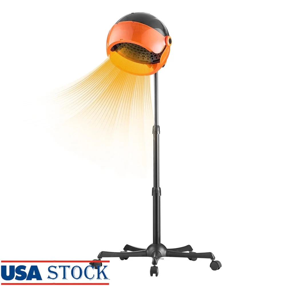 

Ионный фен с капюшоном, 1875 Вт, профессиональный, регулируемая высота, 3 нагрева, 3 скорости, таймер, технология отрицательных ионов, портативное качество салона