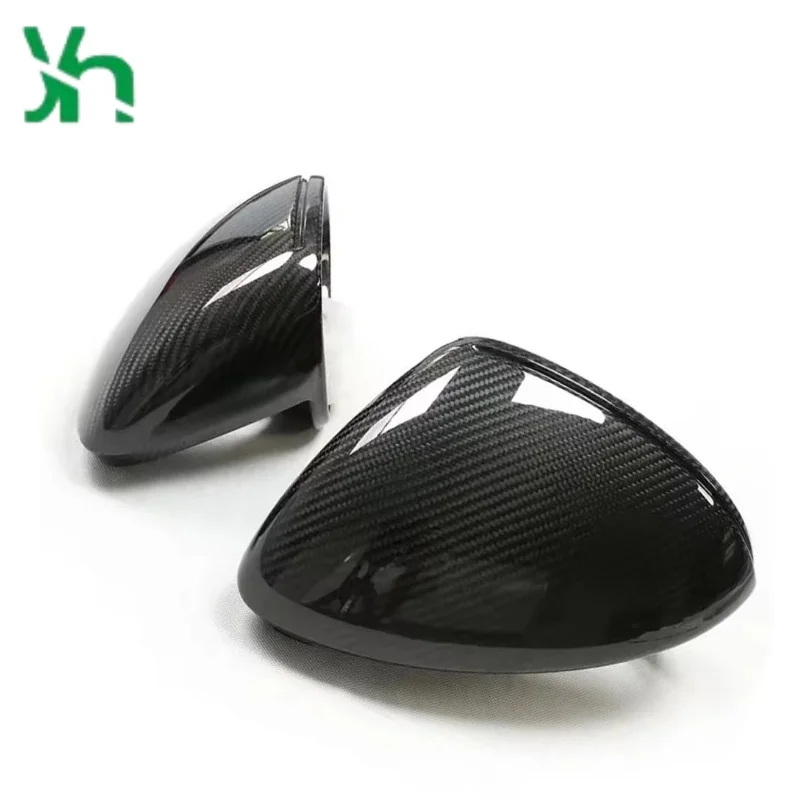 ポルシェ95Bマカン（2014年～）用、本物のフルドライカーボンファイバー製交換用ミラーカバー/サイドカバー