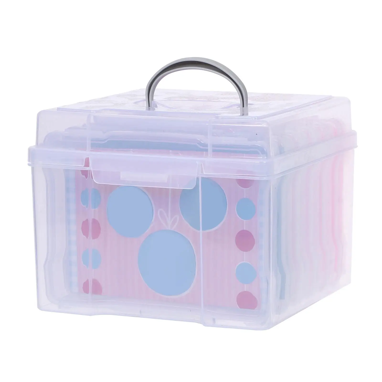 Photos Organizer Box Greeting Card Storage Box for Crafts Stickers