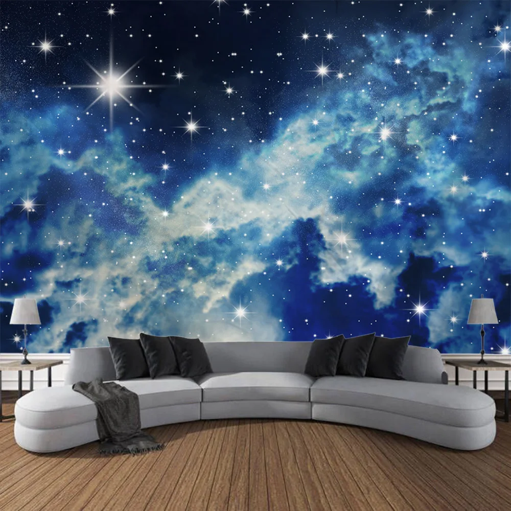 

Starry Sky Tapestry Galaxy Universe Home Decoration Art Wall Hanging Room Wall Decoration Blanket Hippy Kawaii Background Fabric