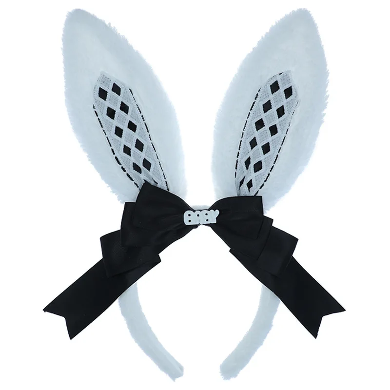 Alice oreilles de lapin bandeau mignon doux Performance habiller oreilles de bête bandeau en peluche coiffure cheveux accessoires cornes Cosplay