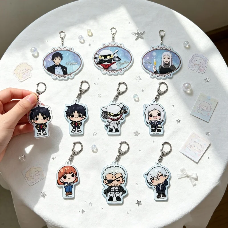 Snowball Earth6cm Science fiction Anime Acrylic Stand Keychain Tetsuo Yabusame/Yukio Q Version Schoolbag Backpack AccessoryGift