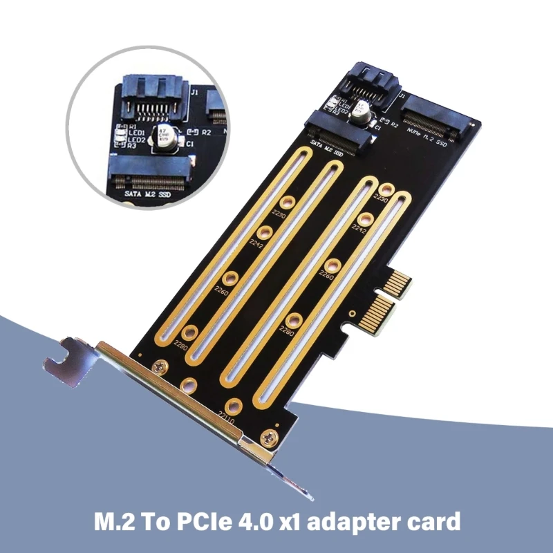 Add On Cards NVMe M.2 SSD To PCIe 4.0 X1 M.2 SSD Adapter With Bracket PCIE to M.2 Adapter SSD Expansion Card for PC DropShipping