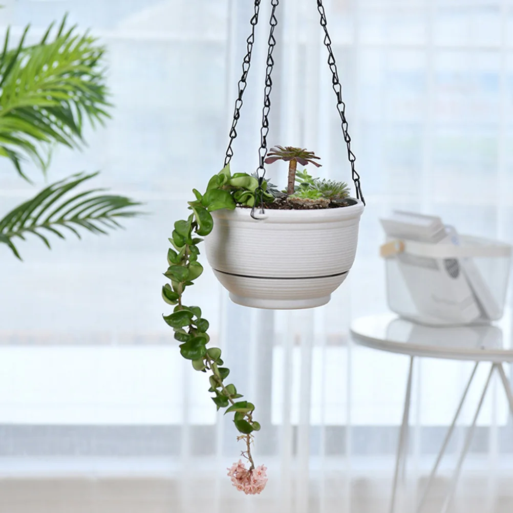 

Hanging Flowerpot Durable Eco Friendly Planter Basket Decorative Bonsai Vases Plant Container