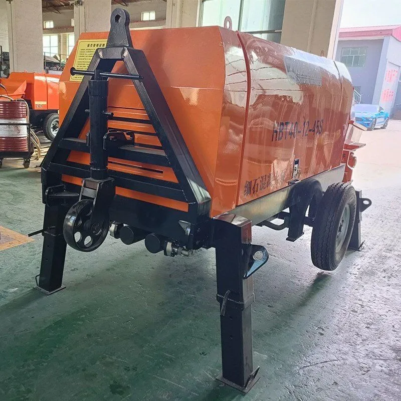 Simple Use Concrete Pump High Output Concrete Pump Long-Distance Mortar Transport Equipment for Tunnel & Bridge Building Sites