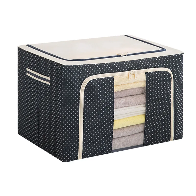 Oxford Cloth Storage Box Clothes Closet Organizer Bed Quilt Sheet Blanket Pillow Rack Container Foldable Storage Case