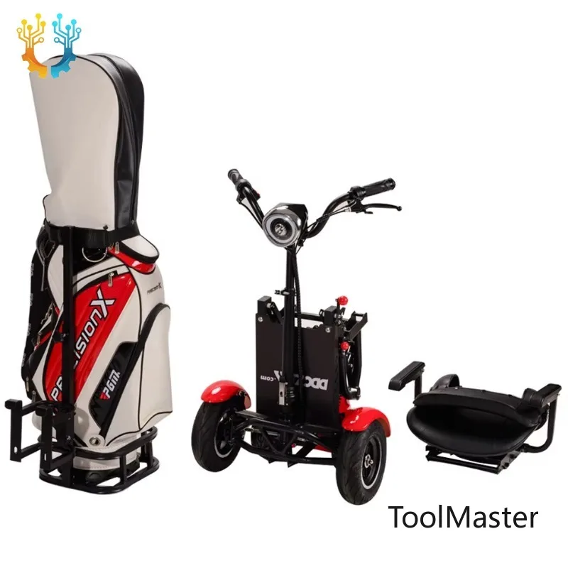 

【2026】2025 Long Range Foldable 800W Dual Motor Golf Scooter Big Power 4-Wheel Electric Mobility For Adults Elderly Rear Hub Moto