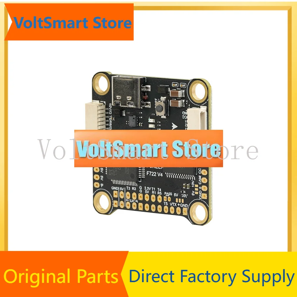 VoltSFOXEER F722 V4 Flight Controller 42688 Built-in Barometer 5/10V Dual BEC 16M Black Box 4-8S 30.5MM FPV Freestyle Drone Par