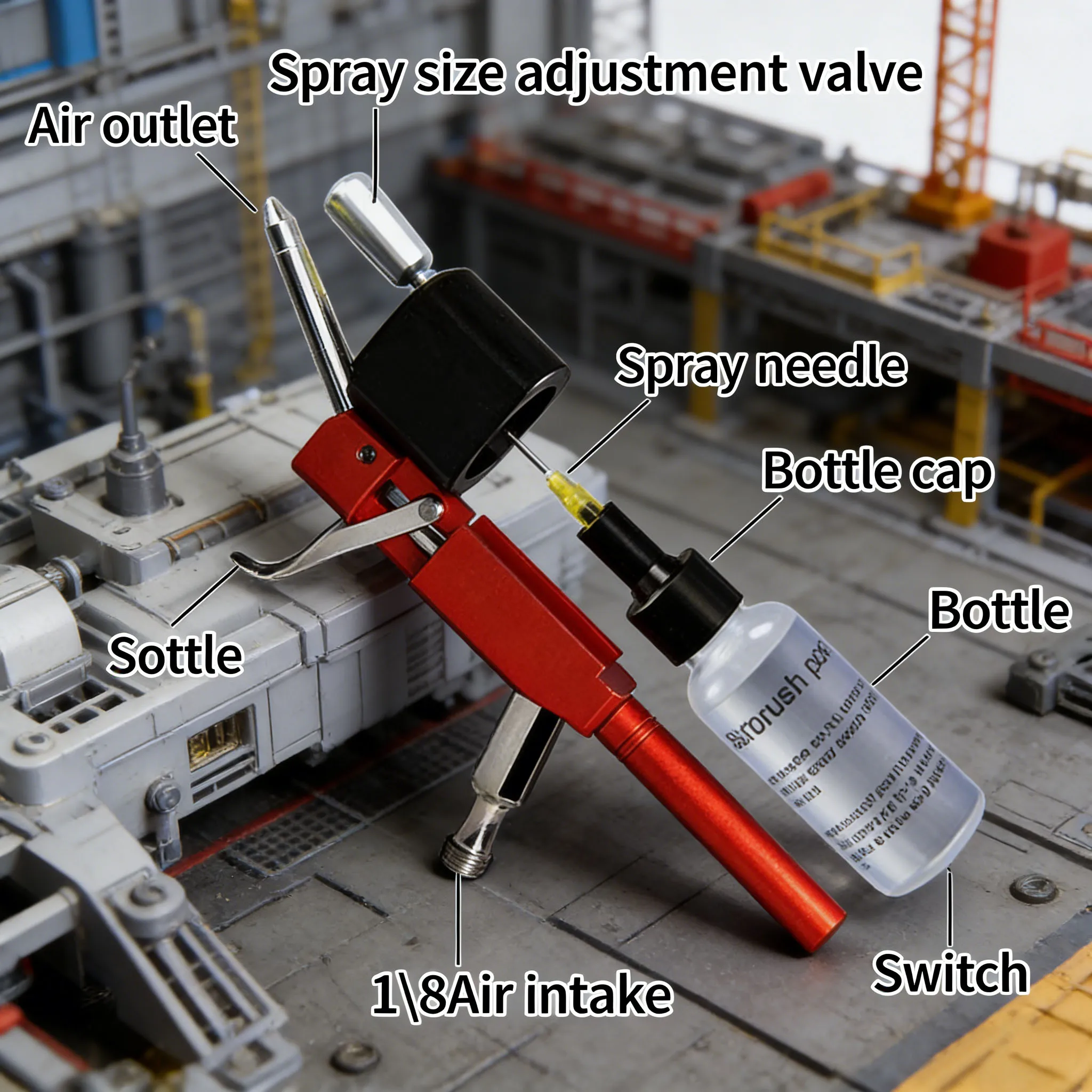 YD-MX116A No-Clean Airbrush Ki - огляд і ціна Model Kit Chemistry