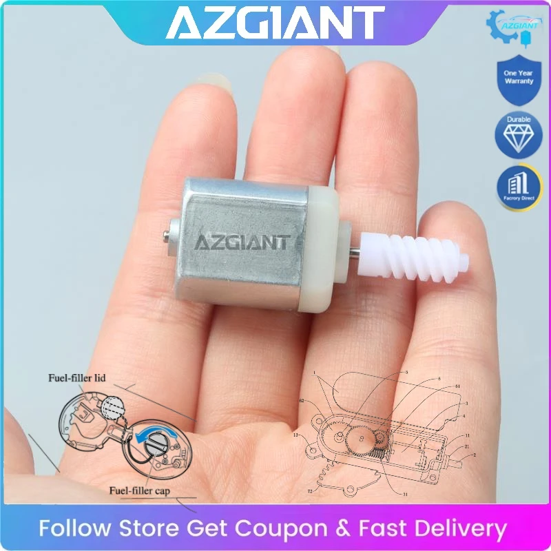 

AZGIANT Car Fuel Lid Lock Assembly Inner Motor for VW Passat B6 Scirocco Seat Leon III Replace DC 12V Durable 56D810773C