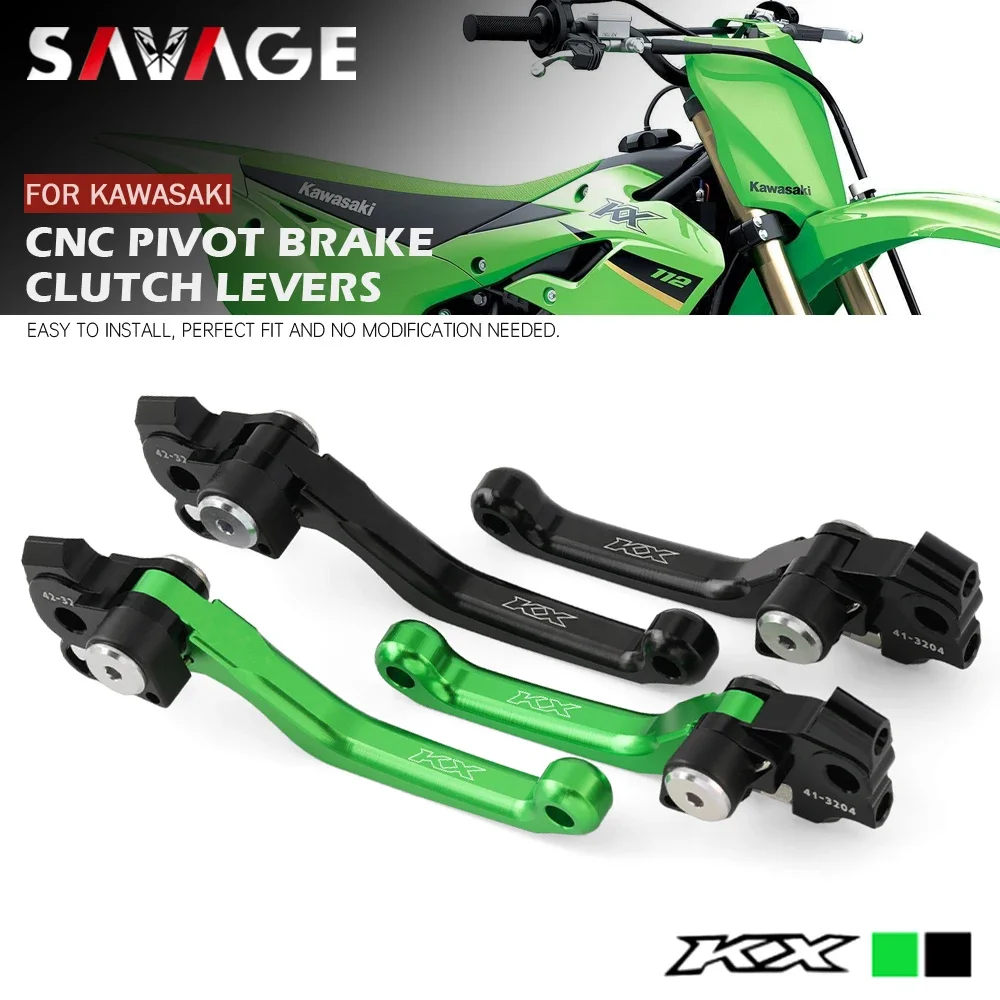 For KAWASAKI KX 250 450 KX250 KX250X KX450 KX450SR KX450X 2019-2024 Pivot Brake Clutch Levers Handles Motorcycle Accessories