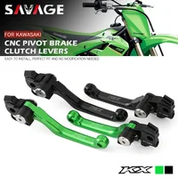 Para KAWASAKI KX 250 450 KX250 KX250X KX450 KX450SR KX450X 2019-2024 palancas de embrague de freno pivotante manijas accesorios de motocicleta