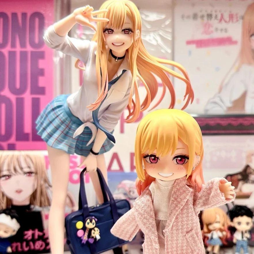

Kitagawa Marin My Dress-Up Darling 21cm Figure Beautiful Girl Model Pvc Collection Model Trendy Toy Desktop Decor Birthday Gift