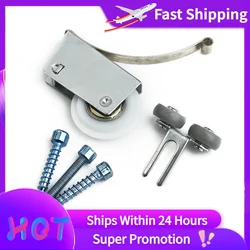 Wardrobe Glass Sliding Door Pulley Hanging Wheel Cabinet Sliding Door Roller Mounted Wheel Accessories Max Load 80KG