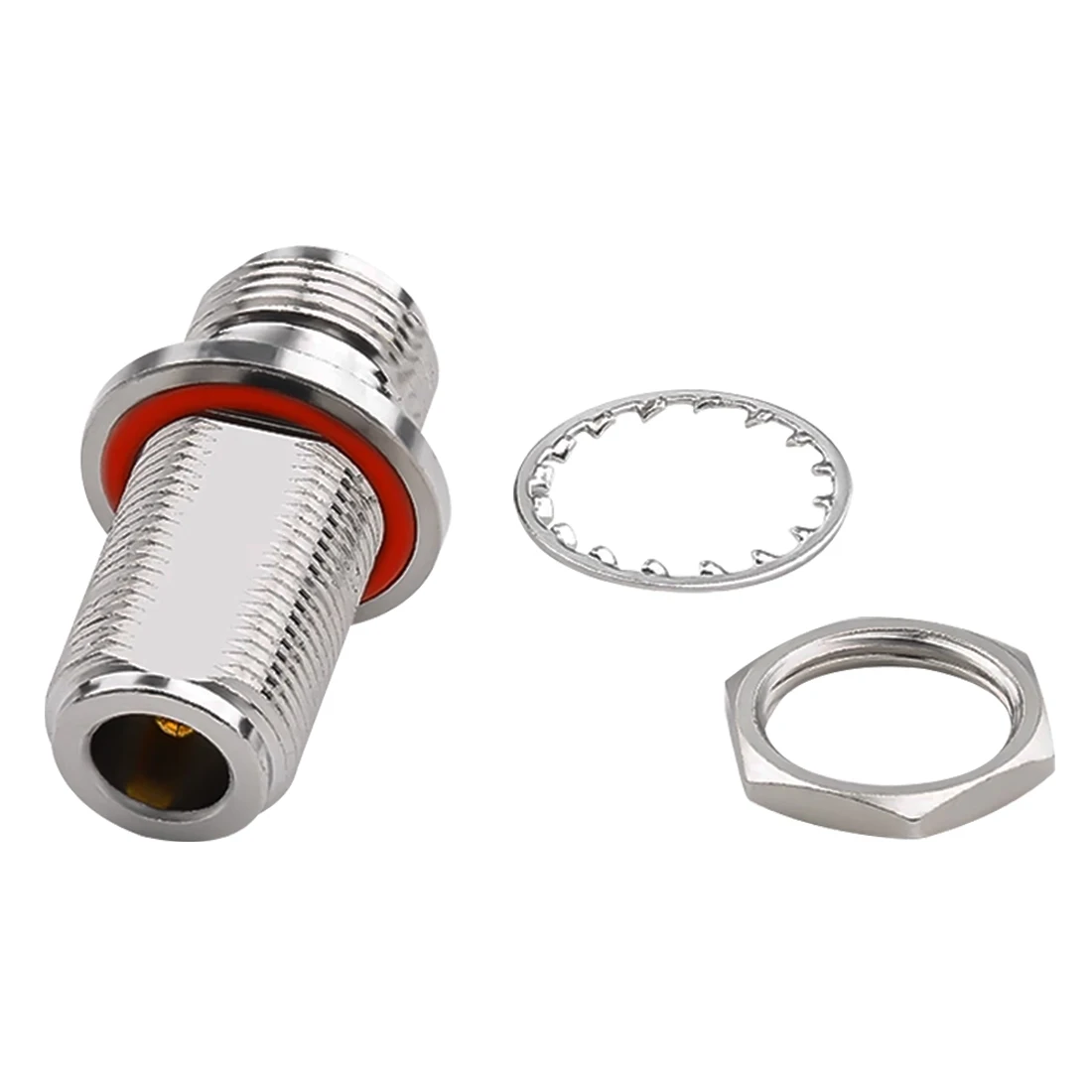 

1 шт. N гнездовой разъем гайка к гнезду RF коаксиальный адаптер конвертер прямой никелированный новый оптовая продажа