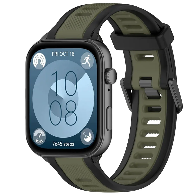 Bracelet en Silicone pour montre Huawei Fit 4/3, Bracelet de sport bicolore remplaçable, accessoires pour montre Huawei Fit 4 pro