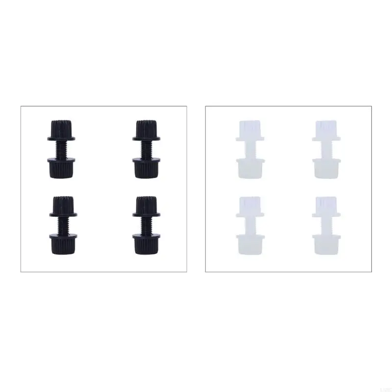 

L5BC 4pcs Durable Nylon License Plate Fasteners Nylon Screws for Motorcycles Yacht