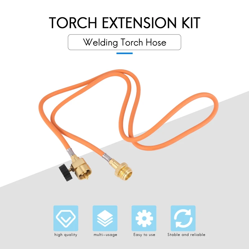 Imagem -04 - Kit de Extensão de Mangueira de Soldagem Gancho para Mapp Cga600 1.5m 5ft