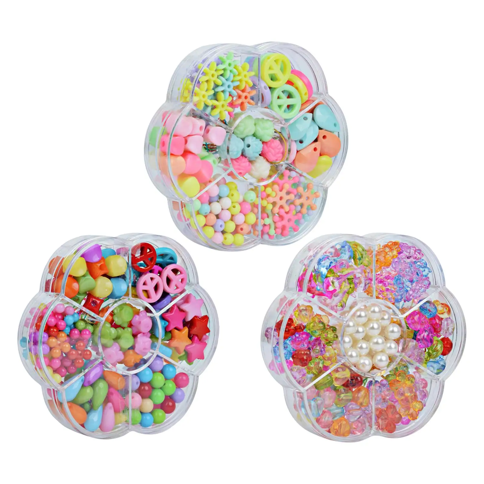 DIY Bead Set Jewelry Making Kit for Kids Girl Pearl Beads for Bracelets Rings Necklaces Creativity Beading Kits Art Craft