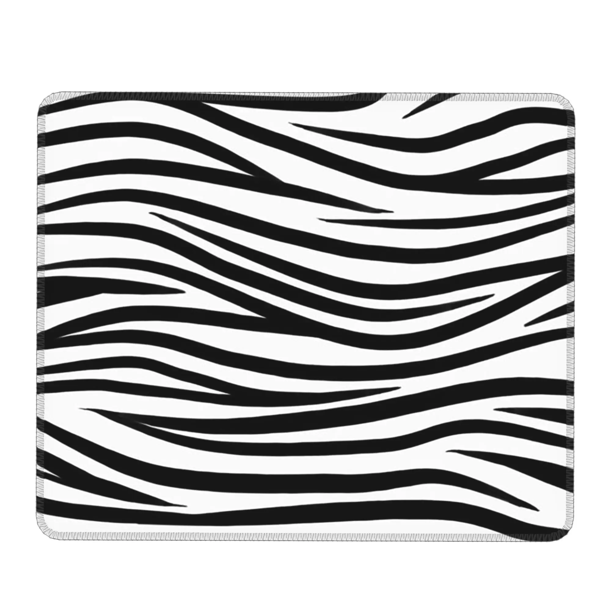Liquid Black White Zebra Pattern Mouse Pad Computer Keyboard Mouse Mat Gaming PC Laptop Desk Mat Office Accessories Table Mats