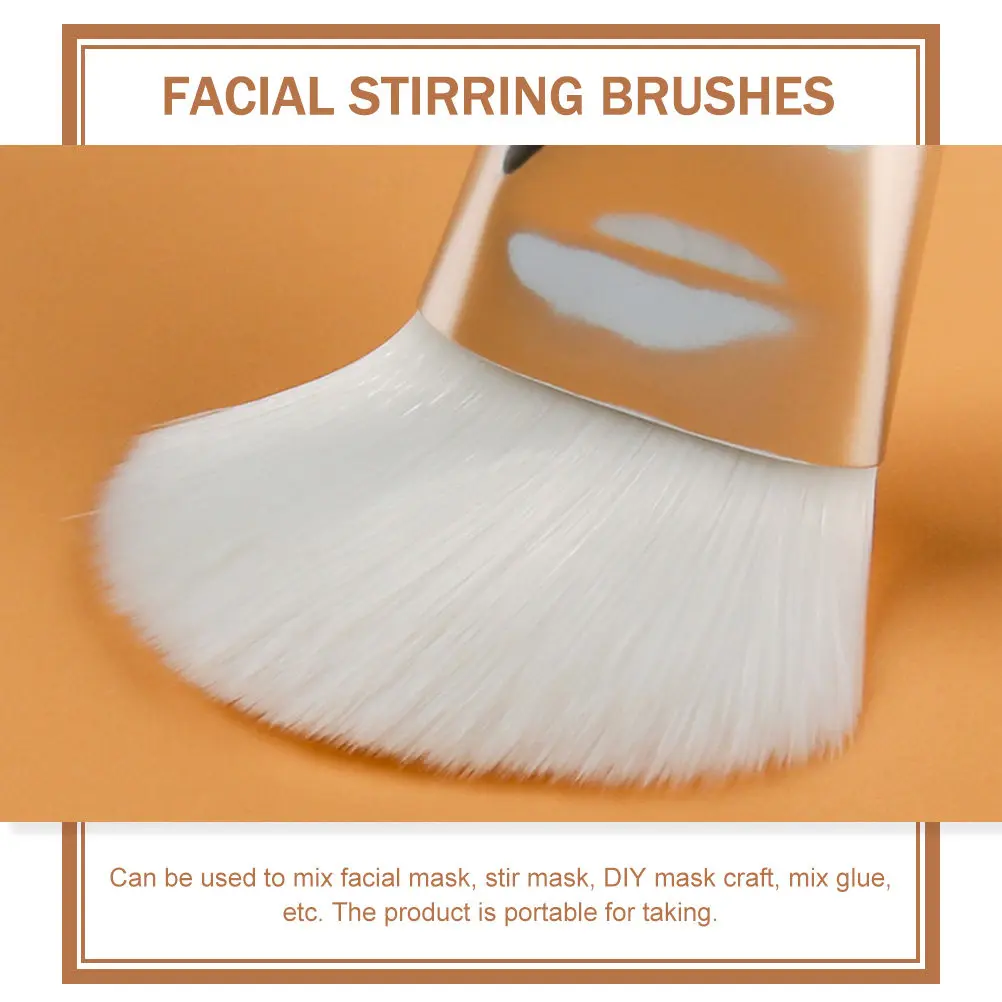 3Pcs Easy-Clean Silicone Mask Brush Set Portable Facial Stirring Tools for DIY Mask Mixing Mud Cream Application Women Face Care